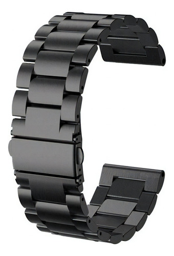 Malla Metalica Acero Relojes Smartwatch 22mm Gtr Xiaomi Pace Color Negro