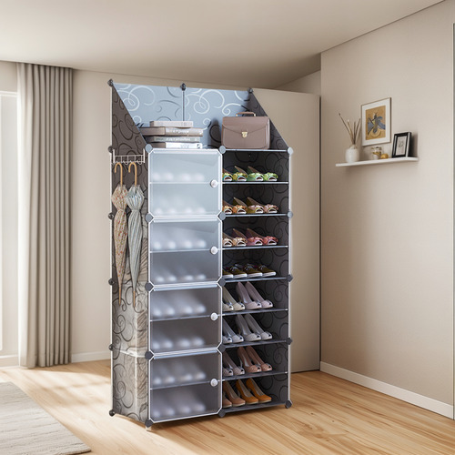 8 Niveles Zapatera Organizador Modular Rack Armable Multiuso