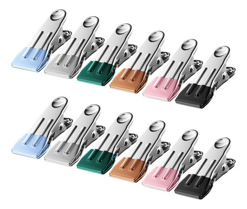 Pins De Ropa De Metal De Acero Inoxidable 12 Paquete, Pinzas