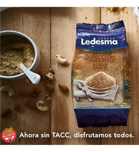 Azúcar Rubia Mascabo Ledesma De 800gr X6 Unidades Sin Tacc