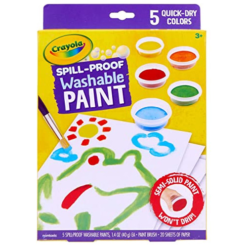 Juego De Pintura Lavable Para Niños Crayola A Prueba De Der