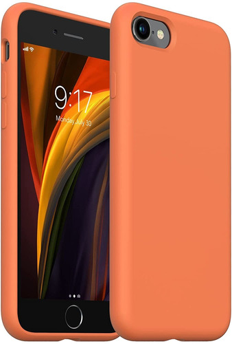 Funda Ouxul Para iPhone SE 2020/iPhone 7/8 (naranja)