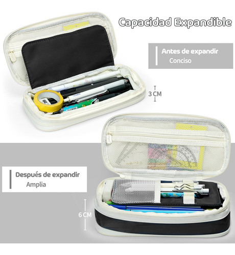 Estuche Para Lápices De Gran Capacidad, Lapicera Expandible