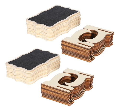 Pizarra Pequeña De Madera, Juego De 2 Letreros Para Colocar
