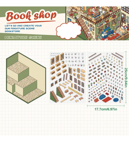 Escena De Pegatinas En Miniatura Kit De Pegatinas De Escenas