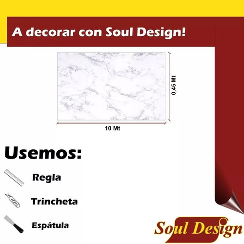 Imagen 4 de 8 de Contact Pvc Muresco 79701 Transparente 0,45 X 10 Mts Soul Me