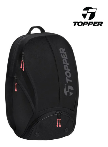 Mochila Deportiva Sin Genero Tenis Ii 35 L Negro Topper Diseño de la tela Liso