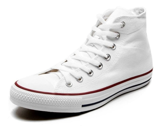 all star branco cano medio couro