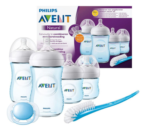 Set Avent Recién Nacido Anti Cólico Natural Azul