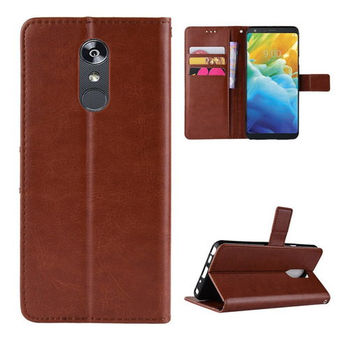 Funda De Piel Con Tapa Para LG Q Stylo 4 Stylus Anti-drop Bu