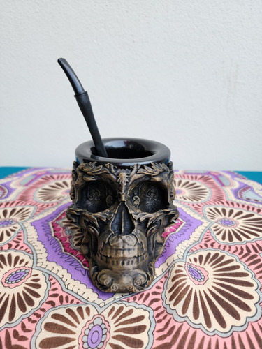 Mate Calavera Pintado Modelo 2