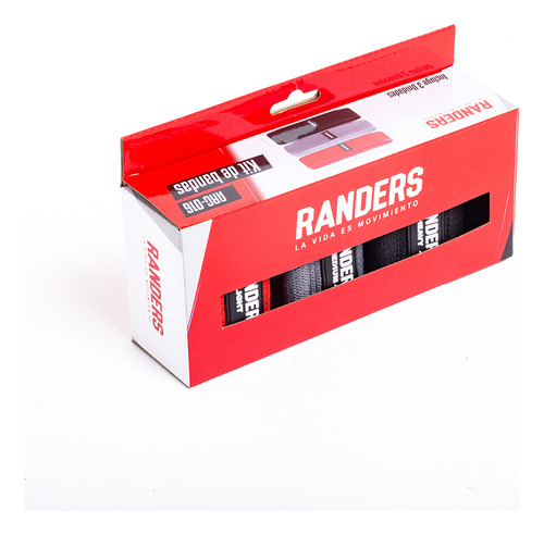 Imagen 5 de 9 de Set Bandas Elasticas Randers Arg-016 X3 Resistencia Tela