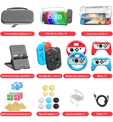 Kit De Accesorios Para Nintendo Switch