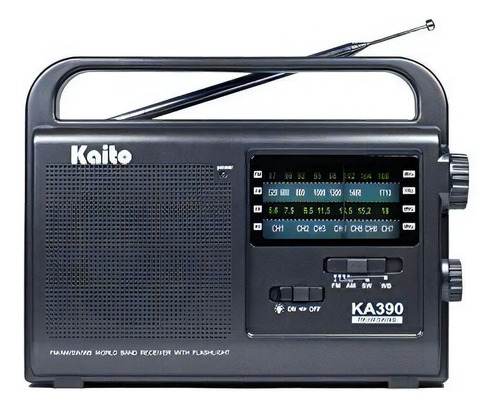 Kaito Ka390 Radio Amfm Onda Corta Noaa Clima Portatil Con L