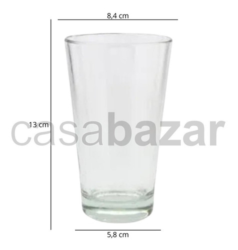 Imagen 2 de 6 de Fernet Botella 750ml + 6 Vasos De Vidrio Super Pinta Regalo