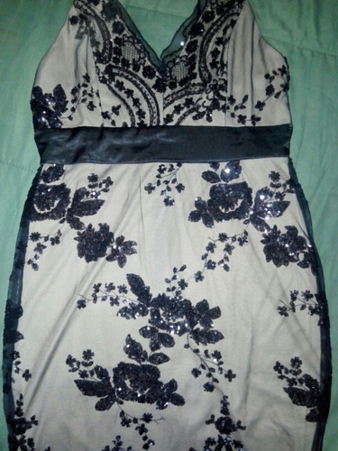 Vestido Bordado Con Lentejuelas Corto Importado!!!!