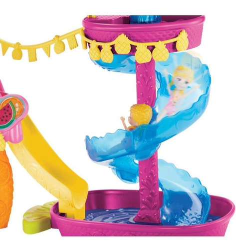 Imagem 4 de 4 de Polly Pocket Novo Parque Aquatico Dos Abacaxis Mattel Gfr02