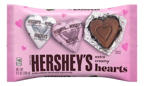 Hershey's Hearts, Corazones De Chocolate Con Leche 260gr