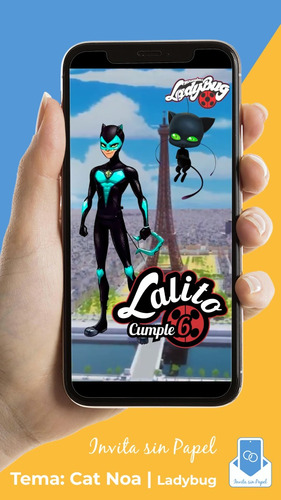 Video Invitación Digital Cumple Cat Noa | Ladybug