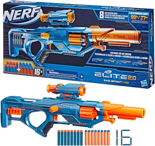Nerf Elite 2.0 Eaglepoint Rd-8 Con 16 Dardos