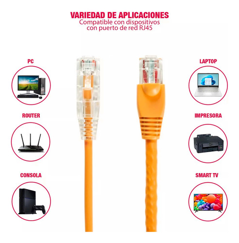 Cable Internet Red Rj45 Data 15 Metros Cat6 Pc Laptop Router