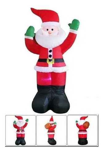 Q Lámpara Inflable De Navidad Con Diseño De Papá Noel De