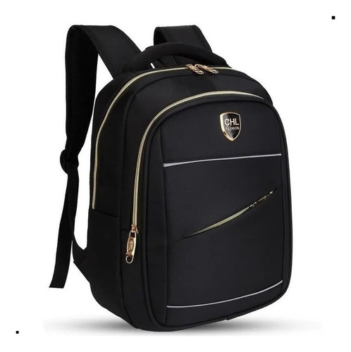 Mochila Masculina Feminina Bolsa A Prova D'água Chl 5585 Cor Preta