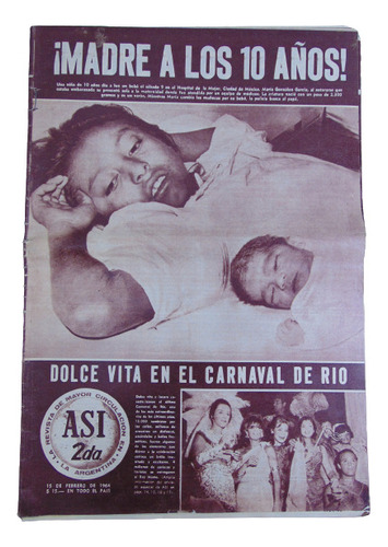 Adp Revista Asi 2da 15 De Frebrero De 1964 Bs. As.