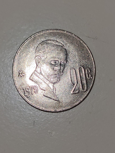 Moneda De 20 Centavos Mexicanos 1979 Francisco I Madero 