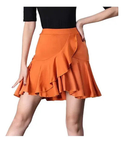 Falda De Baile Latino Para Mujer, Falda Con Volantes De Tang