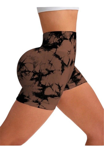 Short Calza Corta Deportivo Sin Costura Frunce Push Up