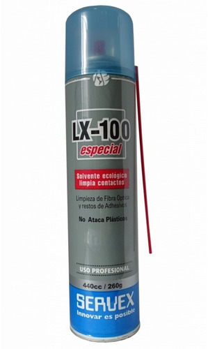 Spray Solvente Limpia Contactos Lx-100 Servex