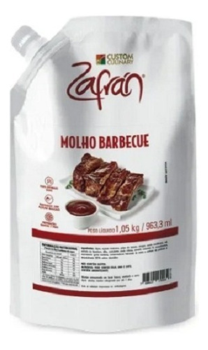 Molho Barbecue Zafrán 1,05 Kg