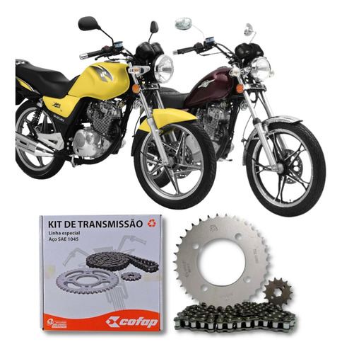 Kit Relação Suzuki Yes 125 Intruder 125 Katana Cofap Origina