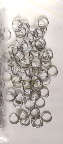 Imagen 4 de 5 de 1000 Argollas Espiral Para Llaveros Sin Cadena Alambre Suave