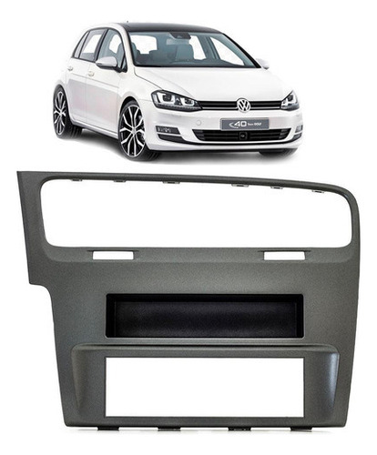 Moldura 1 Din Para Volkswagen Golf 2014 Em Diante