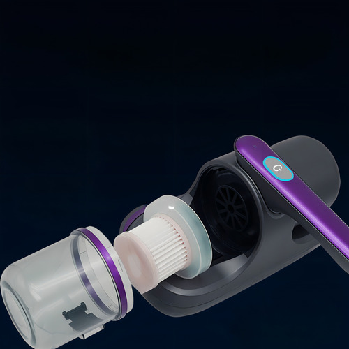 Aspirador Portátil Anti-ácaro Esterilização Luz Uv Sem Fio Cor Rose