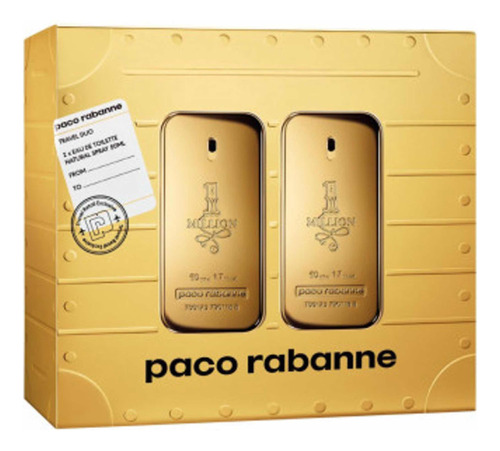 Perfume Paco Ravanne Travel Duo 1.7 Oz Edition 2x50 Ml