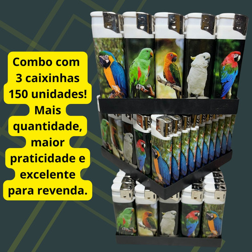 Kit 3 Caixas Isqueiiro Eletronico/tectec Revenda Atacado