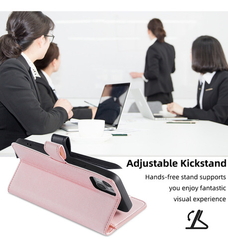 Funda De Cuero Para iPhone Carcasa De Bolsa Con 2 Correa