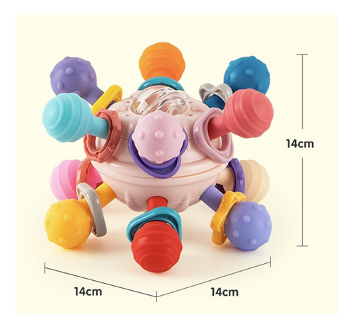 Sonajero Masticar Juguetes, Goma Dental Montessori Juguetes