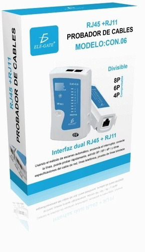 Probador Testeador Cable De Red Utp Rj11 Rj12 Rj45 Ethernet