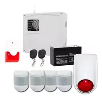 Comprar Kit Alarma Domiciliaria- 4 Sensor-controles-sirenas-bat Cem