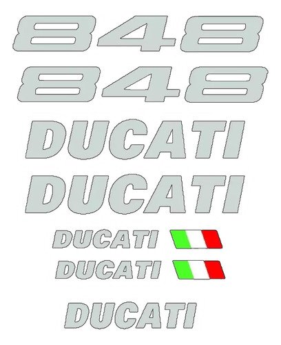 Kit Adesivos Ducati 848 Preta Dct84801