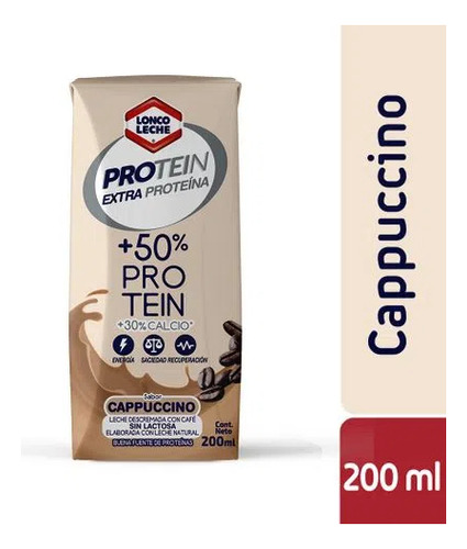 Leche Protein Loncoleche Cappuccino 200m( 3uni) Super