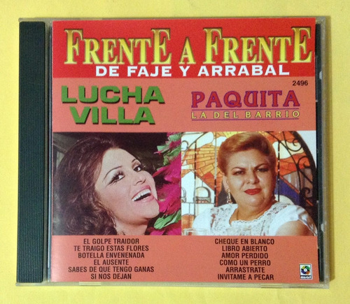 Lucha Villa Y Paquita La Del Barrio - Frente A Frente - Cd 