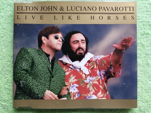 Eam Cd Single Elton John & Pavarotti Live Like Horses 1996