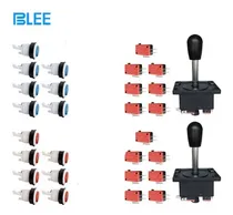 Comprar Kit Arcade Americano Cristal Botones Y Palancas Blee