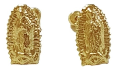 Broquel Oro 10k Virgen De Guadalupe 
