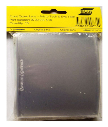 Protector Externo Careta Fotosensible Esab Savage X 10 Unid